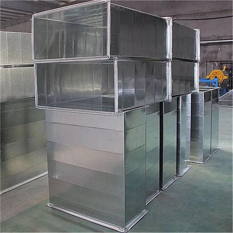 鍍鋅風管加工廠家供應插條風管加工 共板（bǎn）法蘭風管製作 角鋼法蘭風管安裝